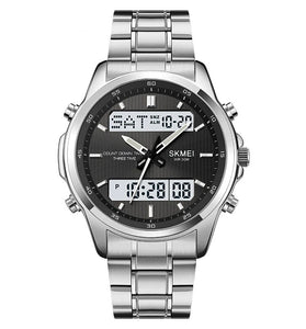 SKMEI Men's Sports Digital Watches Double Display Chronograph Watch Waterproof Luminous Alarm Electronic Watch