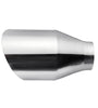 Universal Stainless Steel Exhaust Muffler Round Slant 2.25 Inch Inelt 4 Inch Outlet