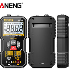 ANENG M127 Digital Multimeter True RMS 4000 Counts Automatic Identification High-Definition Backlight LCD Compact Portable Multimeter AC DC Voltage Resistance Measurement