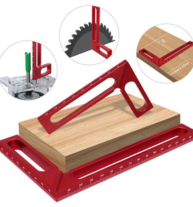 Woodworking Right Angle Ruler Aluminum Carpenter Square Measuring Height Ruler 90 Right Angle Calibrator for Wood Work Projects