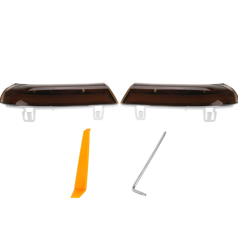 Pair Dynamic LED Turn Signal Light Mirror Indicator Lights Amber for VW Golf 5 Jetta MK5 Passat B6