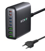 [GaN Tech] Blitzwolf BW-S26 250W 8-Port USB PD Charger 3USB-A+5USB-C PD3.0 QC3.0 AFC FCP PPS APPLE Fast Charging Desktop Charging Station EU Plug for iPhone 15 14 13 for Samsung Galaxy Z Flip4 for MacBook Pro for Airpods for Apple Watch