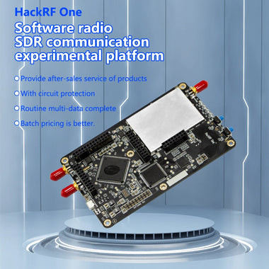 HackRF One Software Defined Radio 1MHz-6GHz 20MHz Bandwidth 8bitADC/DAC 20Mbps Rate 10dBm Max Power Includes USB Cable and Acrylic Shell