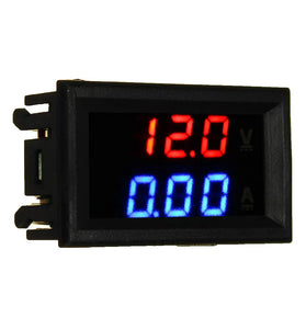 5pcs nMini Digital Voltmeter Ammeter DC 100V 10A Voltmeter Current Meter Tester Blue+Red Dual LED Display