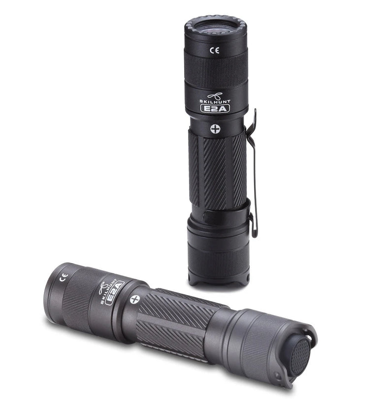 SKILHUNT E2A SST20 600LM Compact Pocket EDC Flashlight Mini LED Torch Keychain Light 14500 / AA