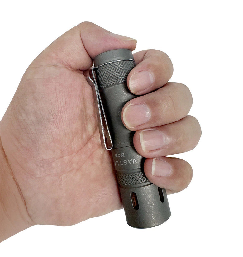 Vastlite BOW 750 Meters Compact EDC LEP Flashlight with 18350 Battery, 280LM Long Range Portable Powerful LEP Spotlight USB Rechargeable Thrower Flashlight