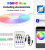 1m/2m/3m/5m Neon LED Strip RGB + IC Neon LED Strip 12V  IP65 Waterproof Neon Light Strip DIY Flexible LED Strip with Remote Control Silicone Light Strip for Indoor