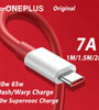 7A USB-A to USB-C Cable Fast Charging Data Transmission Copper Core Line 1M/2M Long for Oneplus 11 10T 9 9R for Huawei Mate50 for Samsung Galaxy S23 for Redmi K60