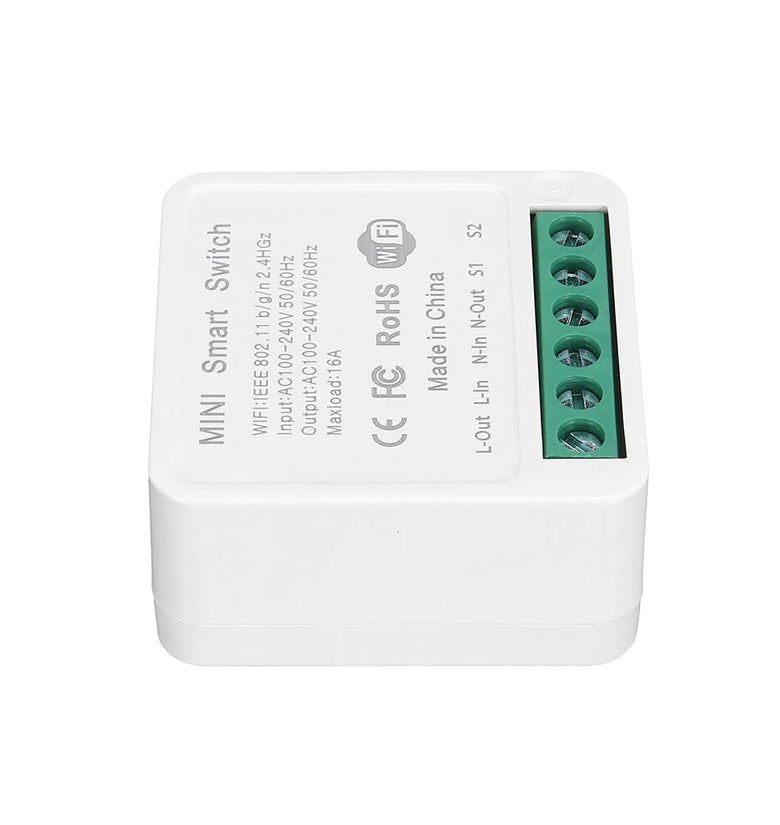 3Pcs 16A Mini Smart Wifi DIY Switch Support 2 Way Control Smart Home Automation Module Work with Alexa Google Home Smart Life App