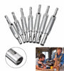 Drillpro 7pcs HSS Self Centering Hinge Drill Bit Door Window Cabinet Woodworking Hole Puncher