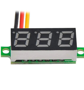 4pcs Digital Mini Digital Voltmeter 0.28Inch Three-Line 0-100V Digital Voltmeter Gauge Tester LED Display Panel Voltmeter
