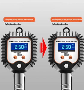 High-Precision LED Digital Display Tire Inflation Meter Car Tires Pressure Meter Barometer Automotive Tool