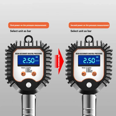 High-Precision LED Digital Display Tire Inflation Meter Car Tires Pressure Meter Barometer Automotive Tool