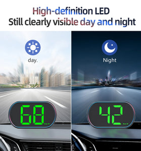 X2 Car HUD Head-up Display Car Beidou GPS Multi-function Speedometer Portable Display Head-up Instrument