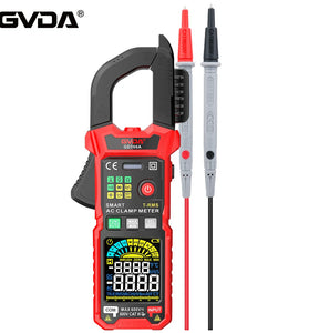 GVDA Digital Clamp Meter Multimeter Auto Range True RMS NCV DC AC Voltage Inrush Current Temperature Tester Automatic Voltmeter GD166A/GD166B/GD168B
