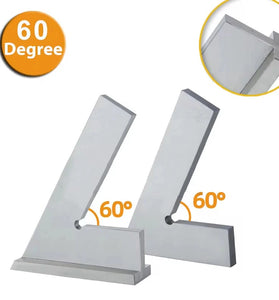 ETOPOO Machinist Carpenter Engineer 60 Degree Angle Ruler Measuring Ruler Corner Ruler With Seat Woodworking Tool