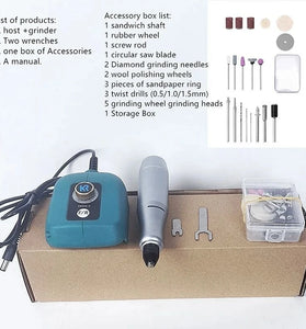 40W Mini Rechargeable Electric Grinder No-load Speed 18000r/min Variable Speed Rotary Tool for 18V-21V Battery