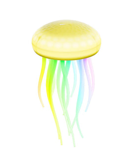 Elfeland LED Voice Control Creative Jellyfish Lamp RGB Gradient Cute Jellyfish Night Light Type-C Charging Atmosphere Light for Kids Bedroom Home Decor