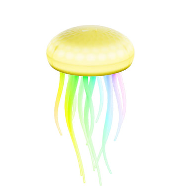 Elfeland LED Voice Control Creative Jellyfish Lamp RGB Gradient Cute Jellyfish Night Light Type-C Charging Atmosphere Light for Kids Bedroom Home Decor