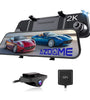 AZDOME PG17 11.8inch Car Mirror DVR GPS 2K Dual Cameras Touch Screen RearView Stream Media Video Recorder Night Vision Dash Cam