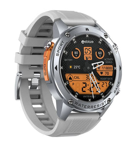 [World Premiere]Zeblaze Stratos 2 Ultra 1.43 HD AMOLED GPS 10 ATM Waterproof Barometric Altimeter Compass 60 days Battery Life GPS Dual-band GNSS 6 SatellitePositioning System Health Management Ultimate Outdoor Smart Watch