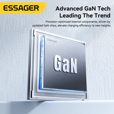 [GaN Tech] ESSAGER ES-CD46 65W 2-Port USB PD Charger USB-A+Type-C PD3.0/2.0 QC4.0 FCP SCP DCP AFC PPS iP2.4A Fast Charging Wall Charger Adapter EU Plug US Plug for iPhone 16 16 Pro 15 14 13 Pro Max for Xiaomi 15pro for Samsung Galaxy Z Flip6