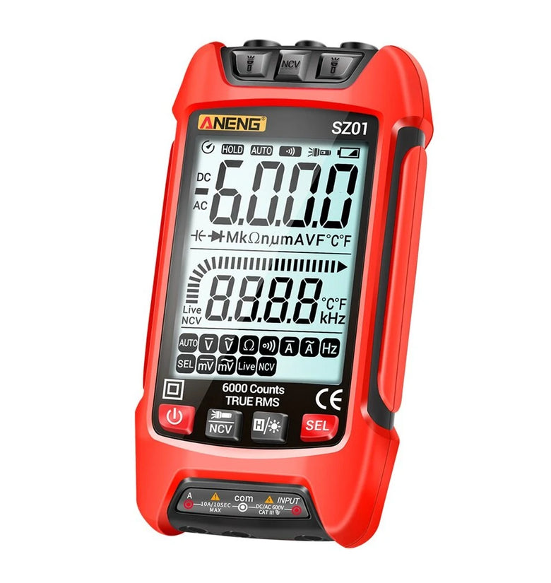 ANENG SZ01 6000 Counts Auto Range True RMS Digital Multimeter High Precision Resistance Frequency Tester