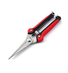 Garden Pruning Shear Straight Blade Shears Stainless Steel Elbow Cut Tools for Shrub Trimmer Household Leaf Potted Branch Pruner