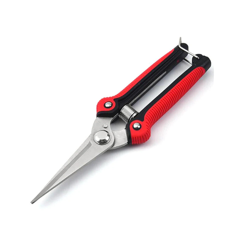 Garden Pruning Shear Straight Blade Shears Stainless Steel Elbow Cut Tools for Shrub Trimmer Household Leaf Potted Branch Pruner