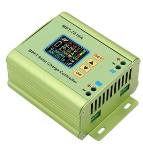 JUNTEK MPT-7210A Solar Battery Charger MPPT Controller Digital Control Boost Voltage Module High Conversion Efficiency Durable ABS Material 12-60V Input 15-90V Output Power Saving Eco-Friendly
