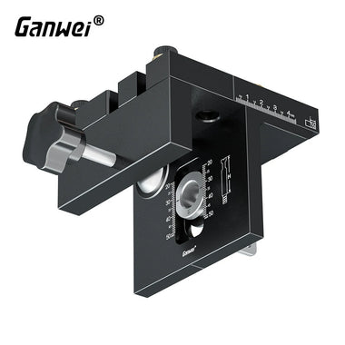 Ganwei Woodworking 3 In 1 Dowelling Jig Kit Adjustable Pocket Hole Jig 6/8/10/15mm Drilling Guide Tenoning Pin Hole Puncher Locator