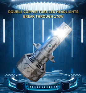 INFITARY Q8 H1/H4/H7/H11/9005/9006/9012 170W 7000LM LED Headlight Bulb IP67 Waterproof Automotive Headlights High Brightness Bulbs