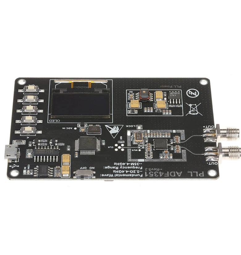 35MHz-4400MHz RF Signal Generator ADF4351 Module Sweep Frequency Generator PLL With OLED Display