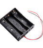 3pcs 4 Slots 18650 Battery Holder Plastic Case Storage Box for 4*3.7V 18650 Lithium Battery