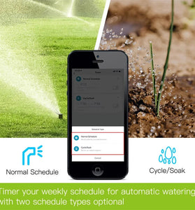 MOES Smart ZigBe Sprinkler Water Timer with 1 Outlet Rain Delay Filter Programmable Irrigation Timer Support Alexa Google Home