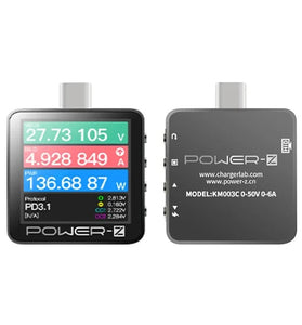 ChargerLAB POWER-Z KM003C Detector Tester for Mobile Repair USB PD3.1 Protocol 48V Range Dual Type-C Voltage Charger Current