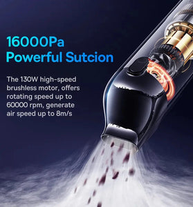 Baseus A5 16000Pa Cordless Vacuum Cleaner Powerful Portable Handheld For Car Home Use
