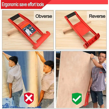 Drywall Carrier 80kg Panel Carrier Plier Load Tool ABS Plastic Panel Carrier Tool for Plywood Drywall Plasterboard Heavy Duty Sheet Transport