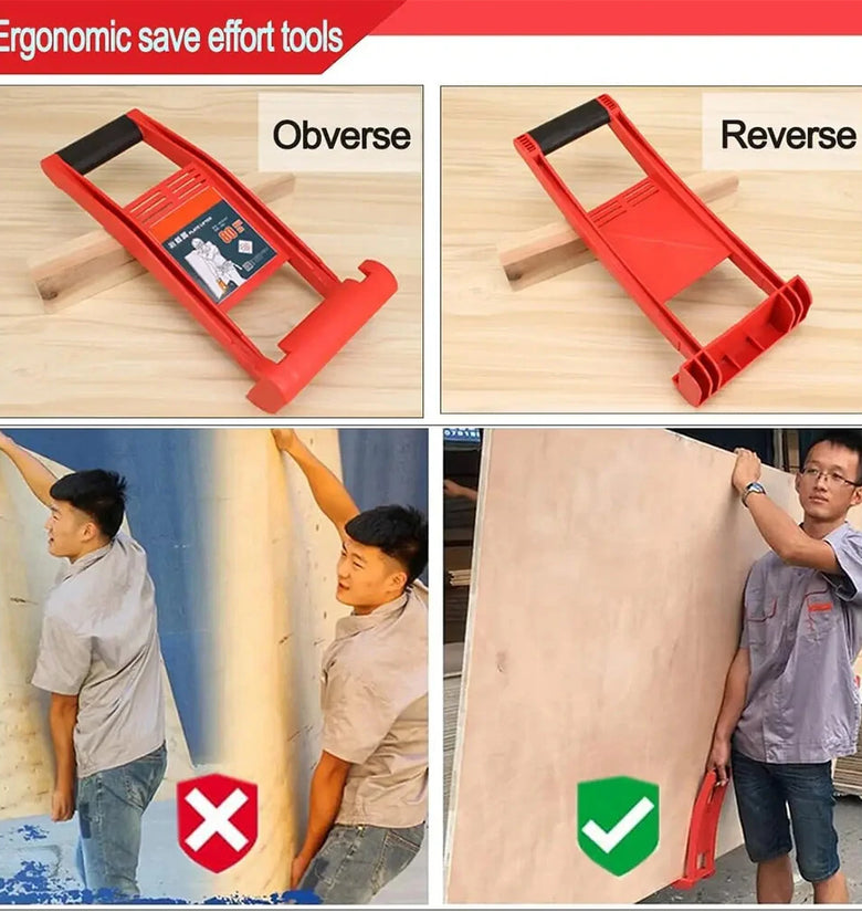 Drywall Carrier 80kg Panel Carrier Plier Load Tool ABS Plastic Panel Carrier Tool for Plywood Drywall Plasterboard Heavy Duty Sheet Transport