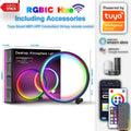 10-Inch 46LED Smart Wifi Creative Desk Lamp RGBIC Colorful Desktop Atmosphere Lamp Gaming Desk Atmosphere Lamp