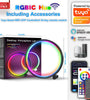 10-Inch 46LED Smart Wifi Creative Desk Lamp RGBIC Colorful Desktop Atmosphere Lamp Gaming Desk Atmosphere Lamp