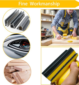 16 PCS Handheld Hand Sanding Blocks Set Hook and Loop Interchangeable Design for Diverse Applications Perfect for DIY Enthusiasts