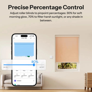 SONOFF MINI-ZBRBS-E Zigbee3.0 Smart Roller Shutter Wall Switch Fusion Series Orb-ZBRBS Precise Percentage Adjustment Schedule Function Voice Control with Alexa Google Home
