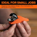 Pony Jorgensen 3.5" Mini Block Plane Professional Blade Adjustable Cutting Depth Ductile Iron Body for Trimming Polishing and Woodworking