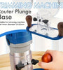 Trimming Machine Router Plunge Base for 65mm Trimming Machine Transparent Acrylic Design with Wooden Handles for Precise Depth Control