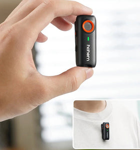 Hohem MIC-01 1-to-1 Wireless Lavalier Microphone DSP Noise Cancelling Recording Live Streaming Mic Plug and Play for iPhone Android