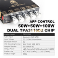 ZK-TB21 PRO 2.1 Channel 5.2 Stereo bluetooth Amplifier Board 50W+50W+100W TPA3116D2 Chip AUX Amplifier