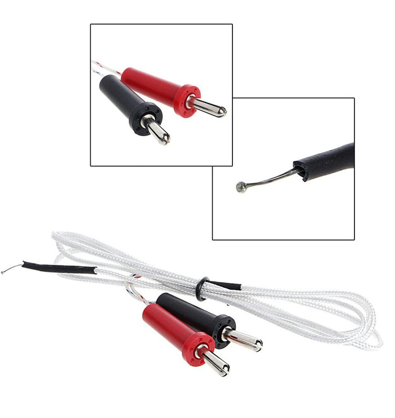 TP-01A K-Type Thermocouple Probe Copper Wire Coated -50 to 350C 100 cm for Multimeters Temperature Gauges Measuring Tools