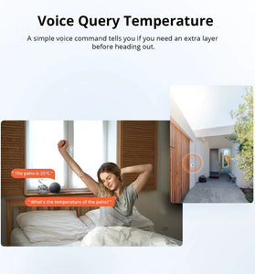 SONOFF SNZB-02WD IP65 Zigbe LCD Smart Temperature Humidity Sensor Waterproof Work with Alexa Google Home Need Sonoff Zigbe Hub