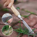 Weeding Machine with Crack Weeding Feature Ergonomic Wood Handle Versatile Garden Tool for Uprooting Weeds Ideal Gardening Tool for Lawn and Yard Care